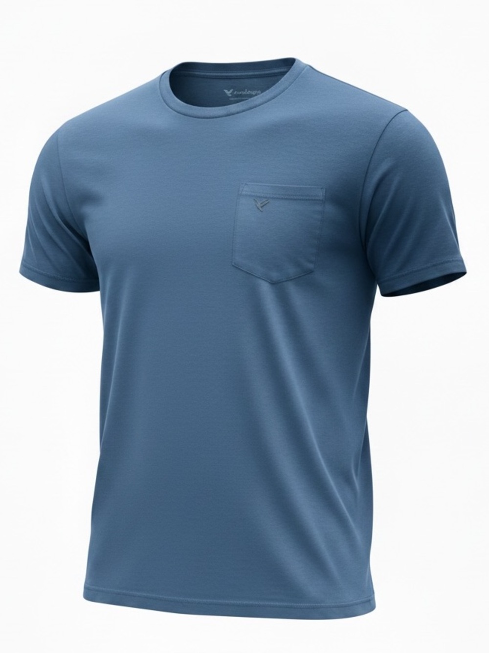 Birddogs Short Sleeve Pocket Tee in Slate Blue